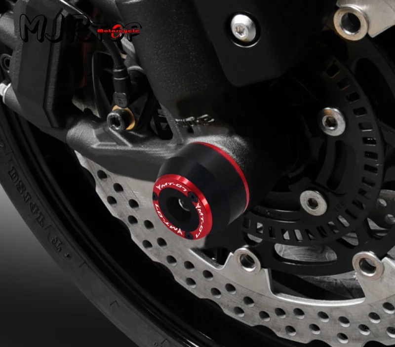 mt07 Motorcycle CNC Front & Rear Axle Fork Wheel Crash Slider Protector Pad For MT-07 MT07 Tracer FZ07 XSR700 2014-2023 2024