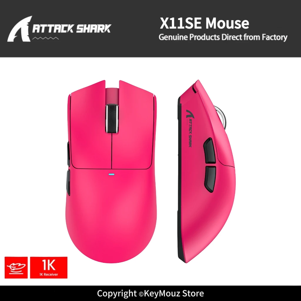 ATTACK SHARK X11SE Wireless Mouse and X11 Gaming Mouse PAW3311 Sensor 22K DPI 1KHz Ergonomic Design Ultra-Lightweig Mouse
