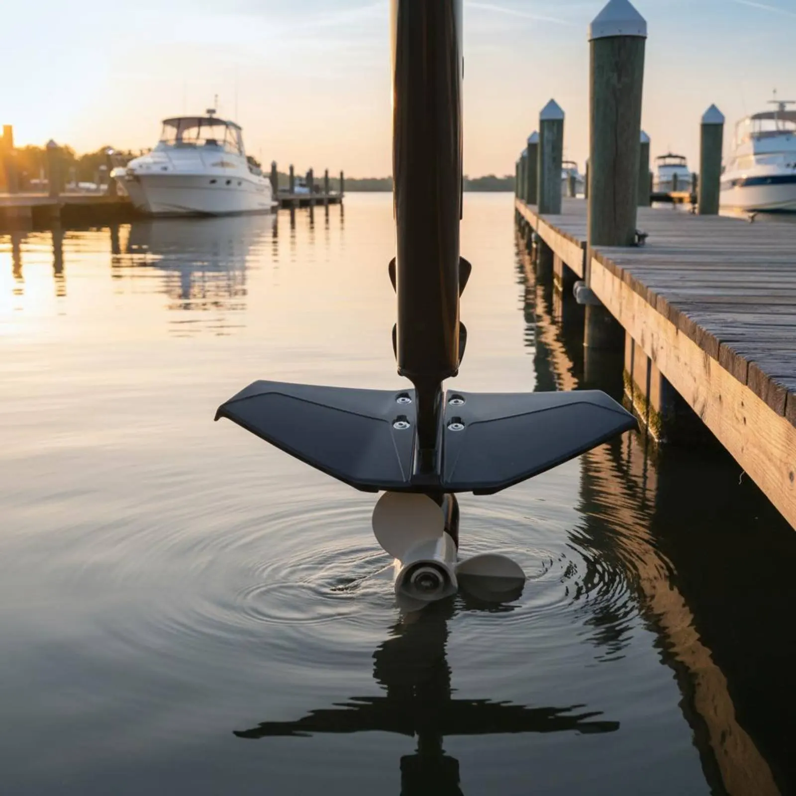 Outboard Engine Hydrofoil Enhance Stability Outboard Engine Stabilizer Fin Hydrofoil Stabilizer Reduce Drag Boating Equipment