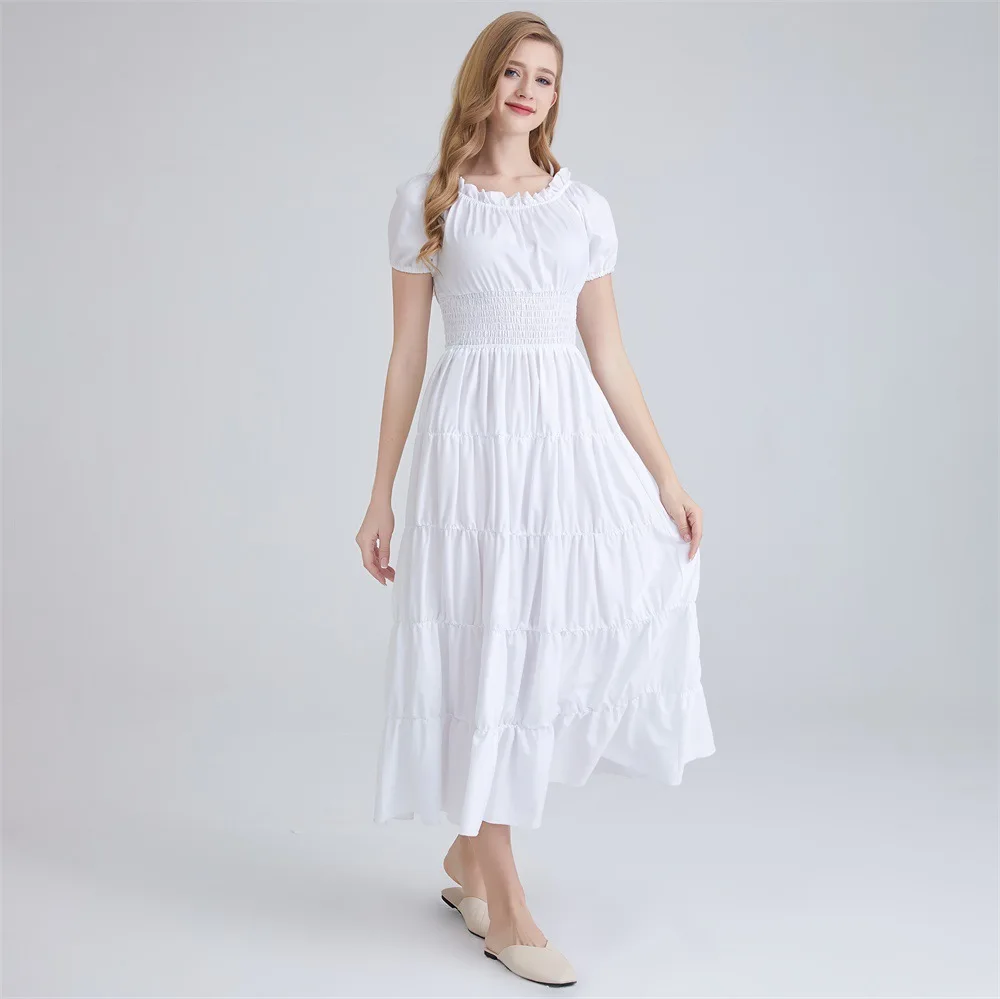 Costume de Cosplay de Scène de Renaissance Médiévale pour Femme, Robe Longue Rétro d'Halloween