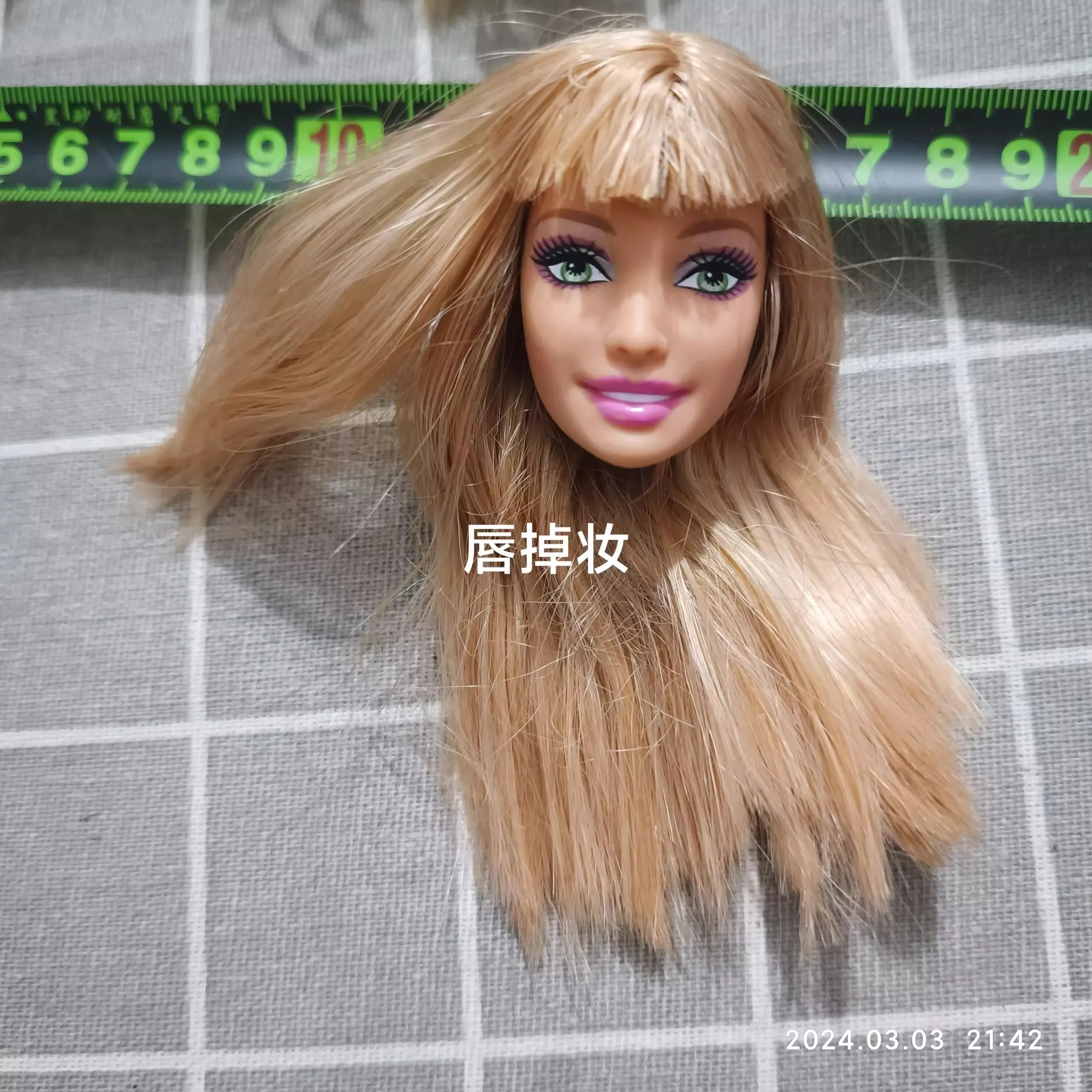 1/6 27cm doll barsbi head gift for girl collection toy with hair baby make-up a a5 dongcheng duok