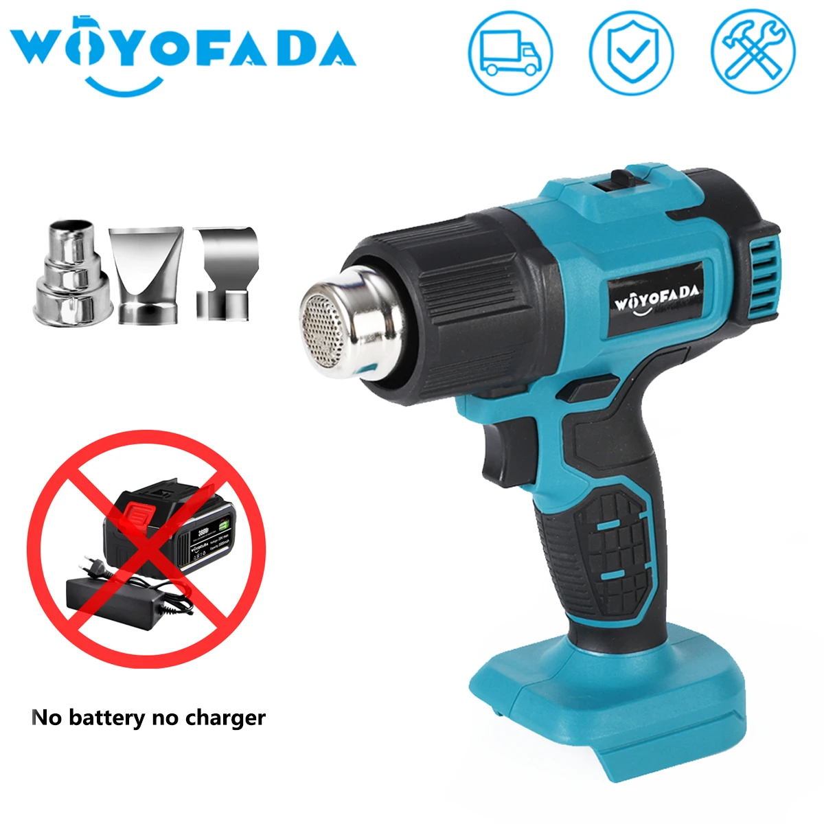 cordless hot air gun industrial handheld pistola de calor eletrica ajustavel sem bateria makita 18v bateria temperaturas 01