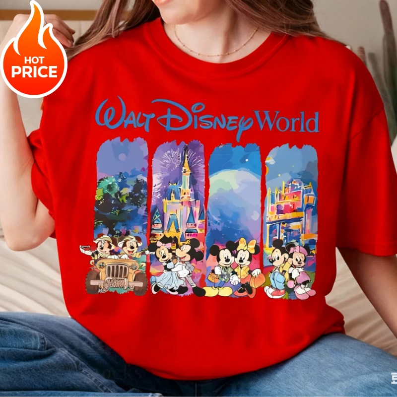 ディズニー ミッキーマウス ミニー 男の子 女の子 夏 Tシャツ 家族 親子衣装 オーバーサイズ カジュアル ルーズ メンズ レディース 半袖