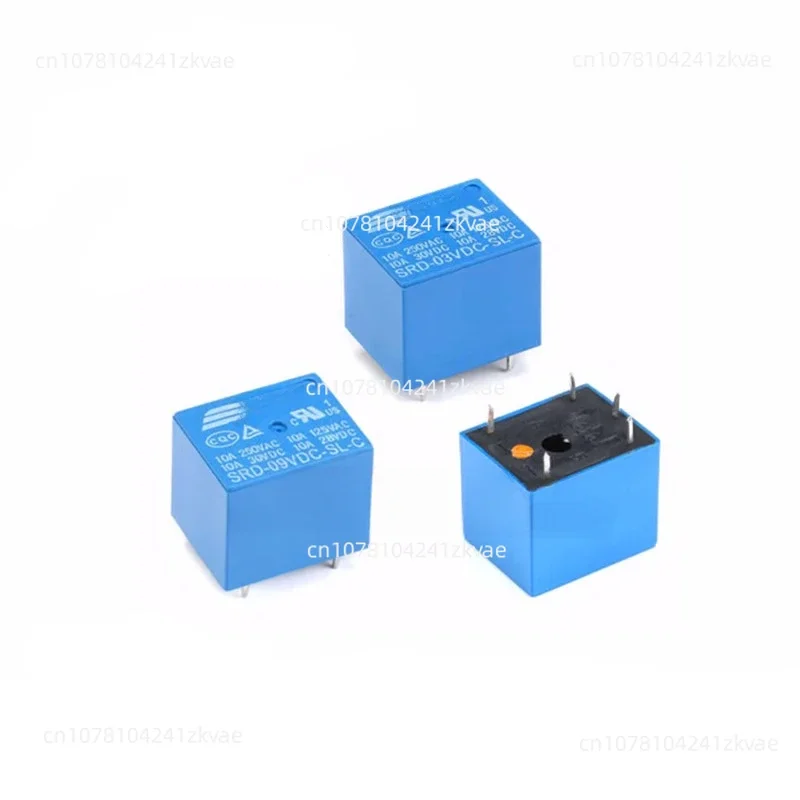 100PCS SRD 5V 9V 12V 24V 48V Power Relay SRD-05VDC-SL-C SRD-09VDC-SL-C SRD-12VDC-SL-C SRD-24VDC-SL-C SRD-48VDC Relays 10A 250VAC