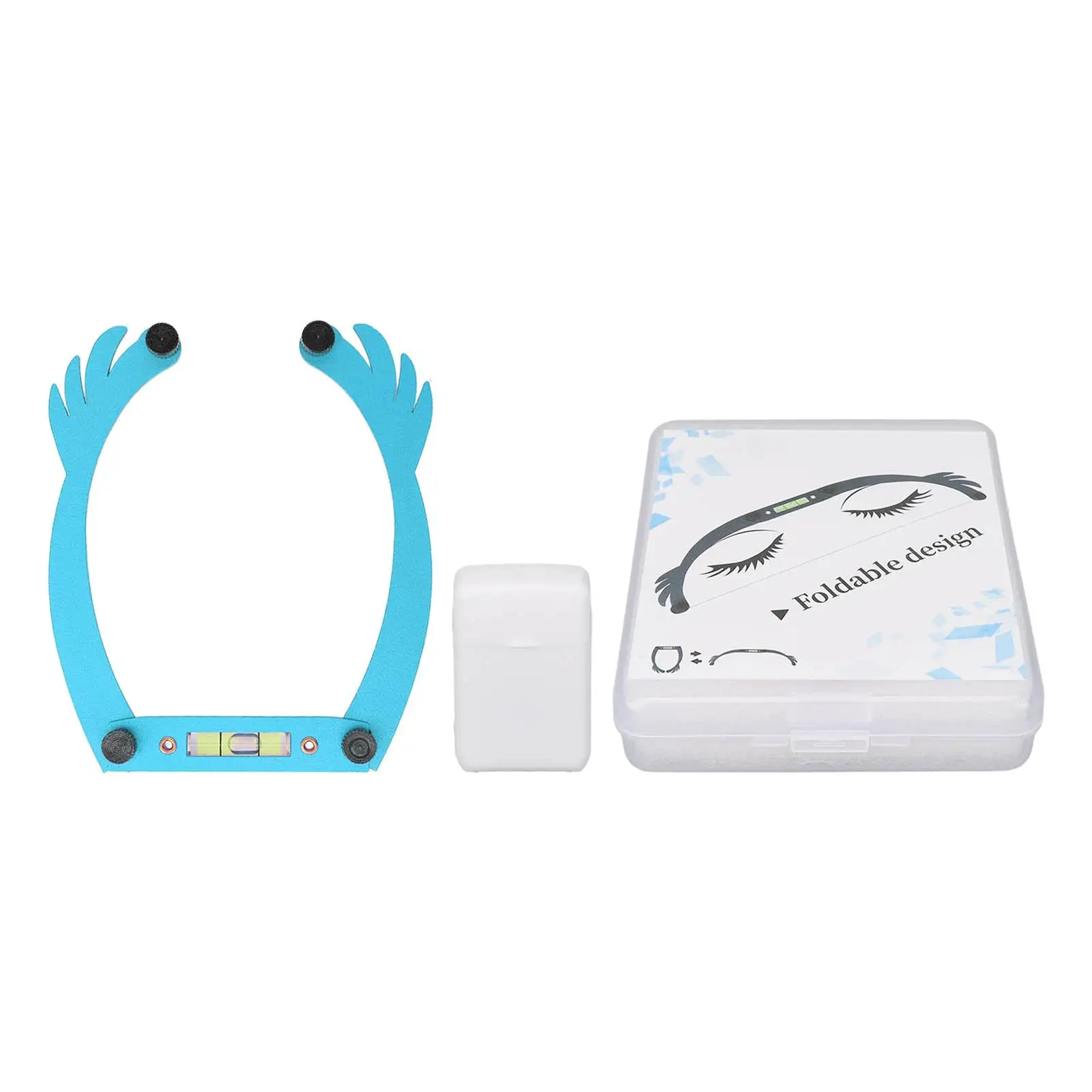 

Foldable Eyebrow Mapping Tool Kit High Accuracy Aluminum with Cotton Thread for Salon Use