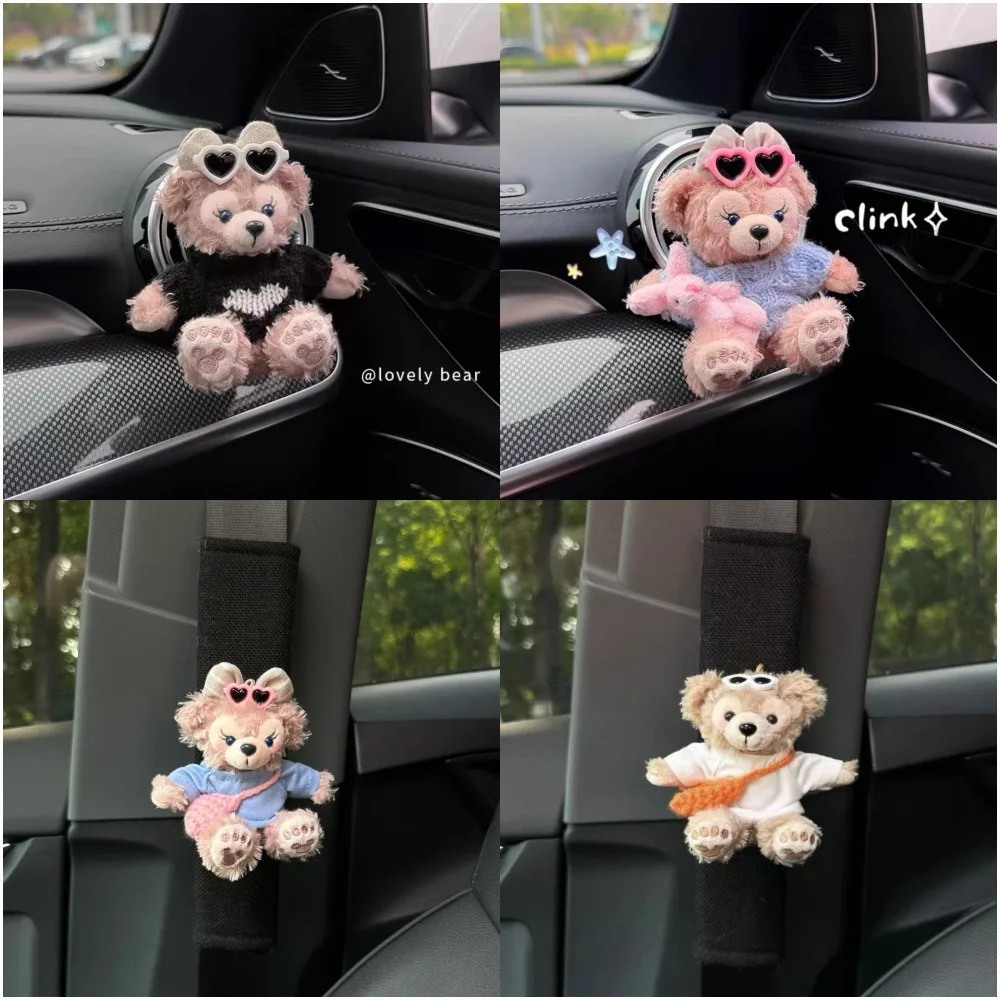 

Car Seat Belt Cover Disney Duffy Anime Cartoon Cute Car Shoulder Protector Auto Air Conditioning Vent Aromatherapy Decoration