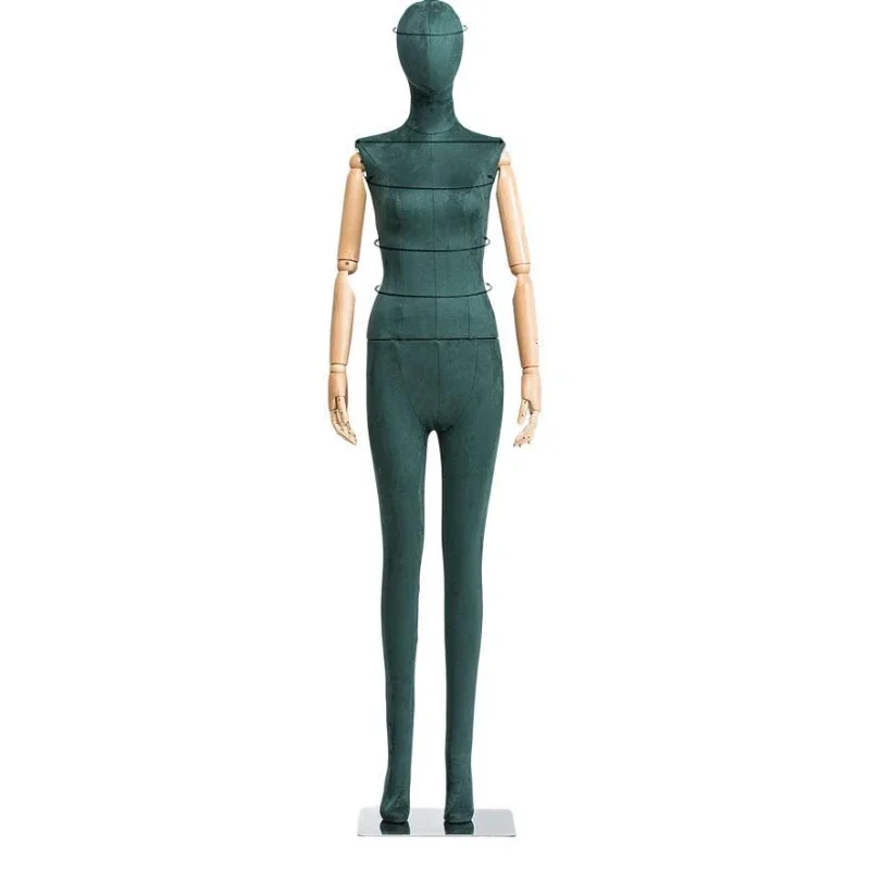 Model female full body, clothing store window display, human body, solid wood hand women's clothing store display prop modeling
