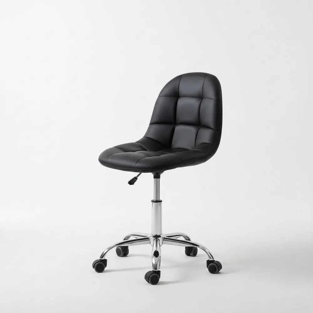 

Эргономичное офисное кресло с поясничной опорой, вращающееся настольное кресло с регулируемой высотой для учебного макияжа, емкость 330 фунтов