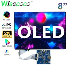 AMOLED Screen 8 Inch 2K OLED 2480x1860 IPS 450 Nits Display Ultra-thin Laptop Raspberry Pi Display 46Pins MIPI Driver Board
