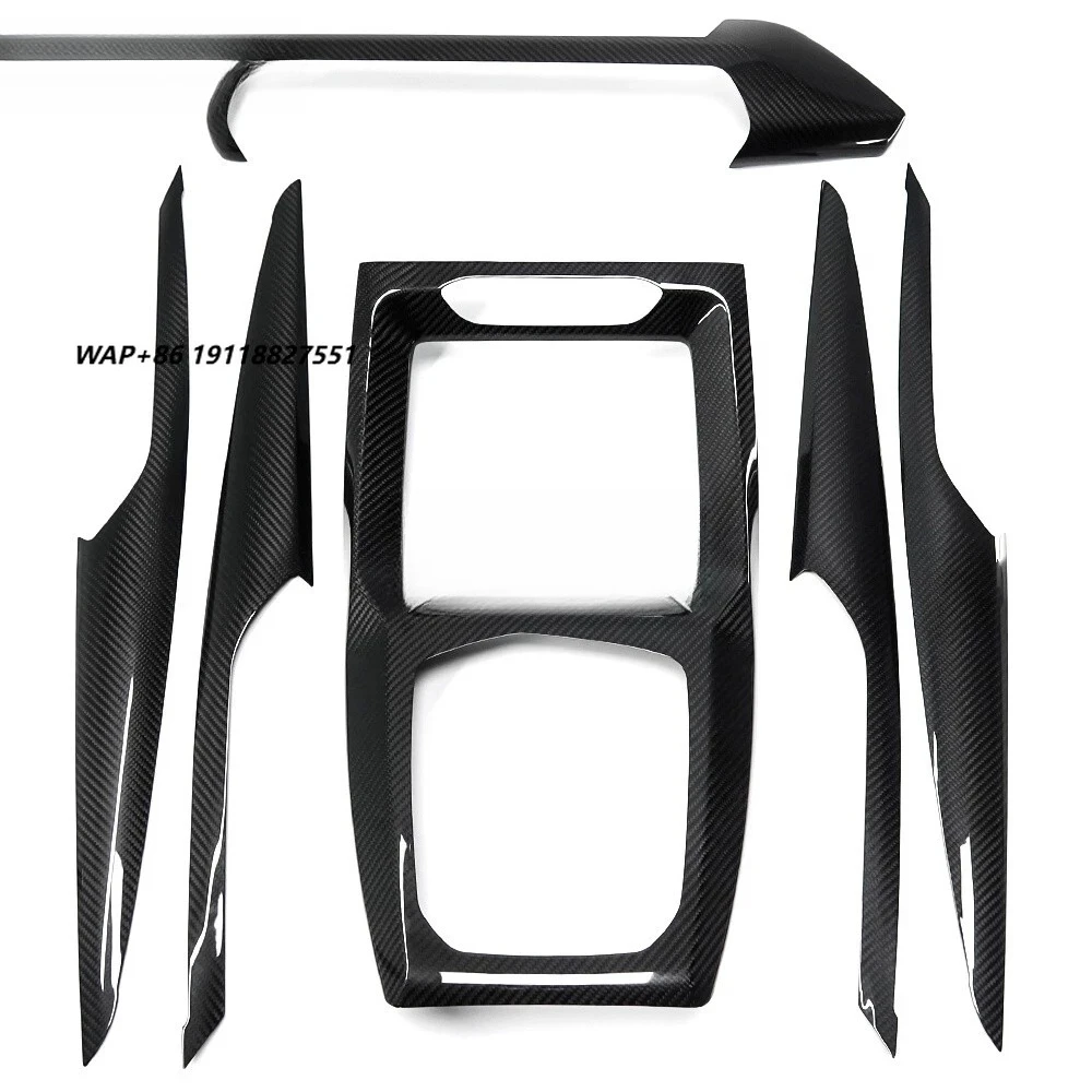 Center Console Dash Inner Door Panel Trim for  X3 G01 X4 M40i XDrive 30i 2022 2023 Real Carbon Fiber Interior Accessories