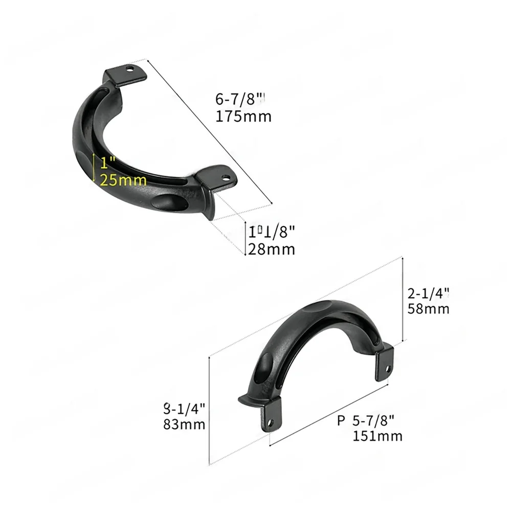 For Entryway Black Nylon Fence Handle Nylon Fence Handle Accessory Entryway Pull Weather Resistant Ergonomic Grip