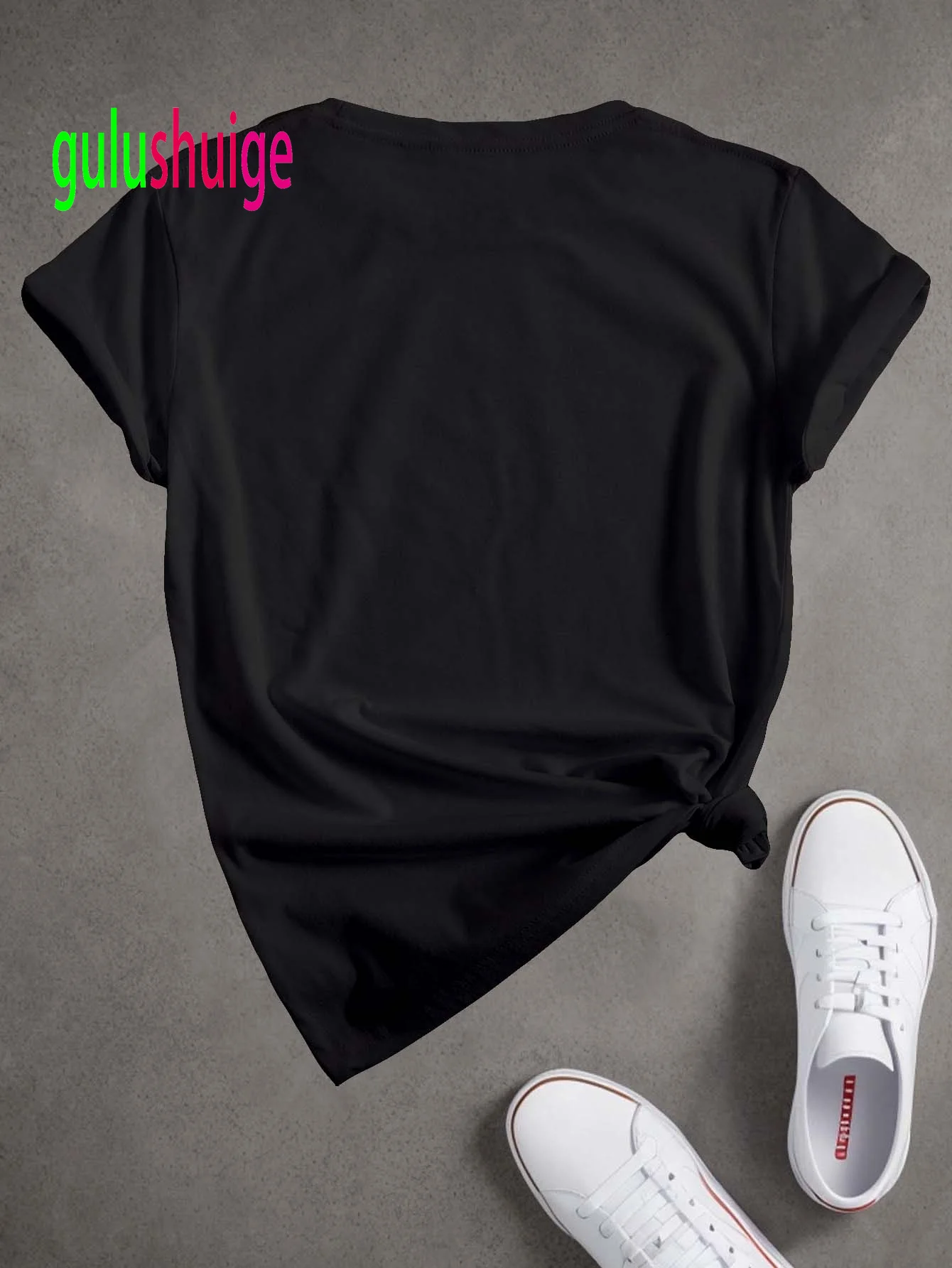 Women'S T-Shirt White Shirt Black Edition Black Limited Edition Text Print Short Sleeve Round Neck Printed T Shirt Clothes Femme