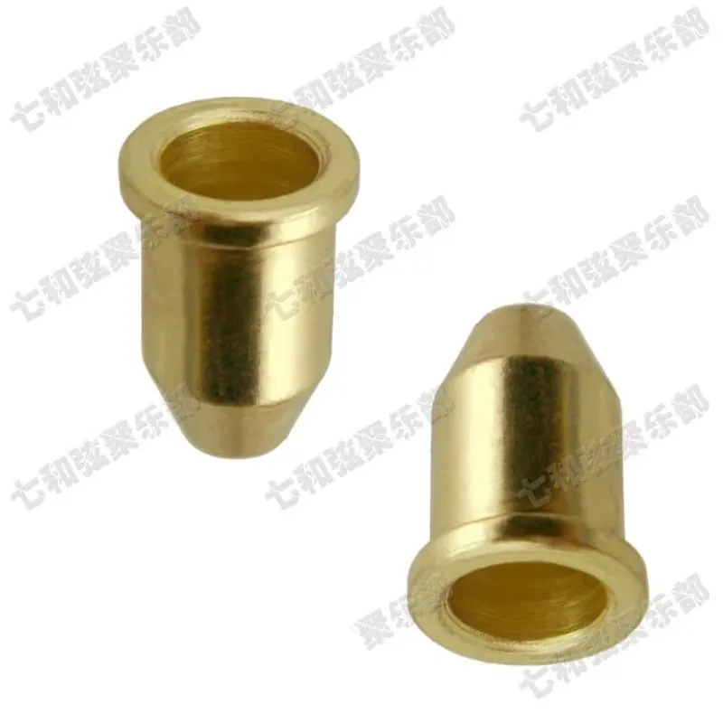 120 Stück/Set Goldene Gitarrensaiten-Halterungen und Buchsen für E-Gitarren-Brücke, Saitenhalter, Gitarrenzubehörteile – Detail 2