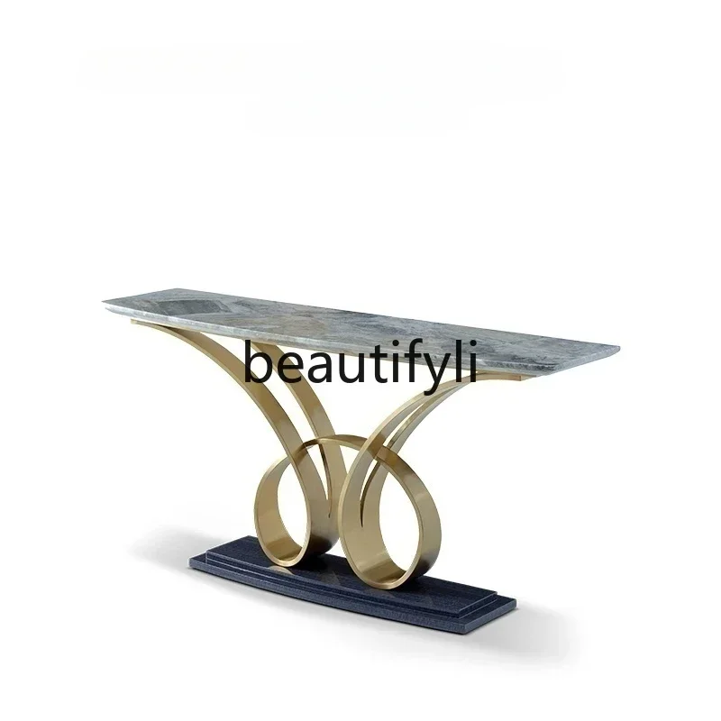 Light luxury imported marble entrance platform