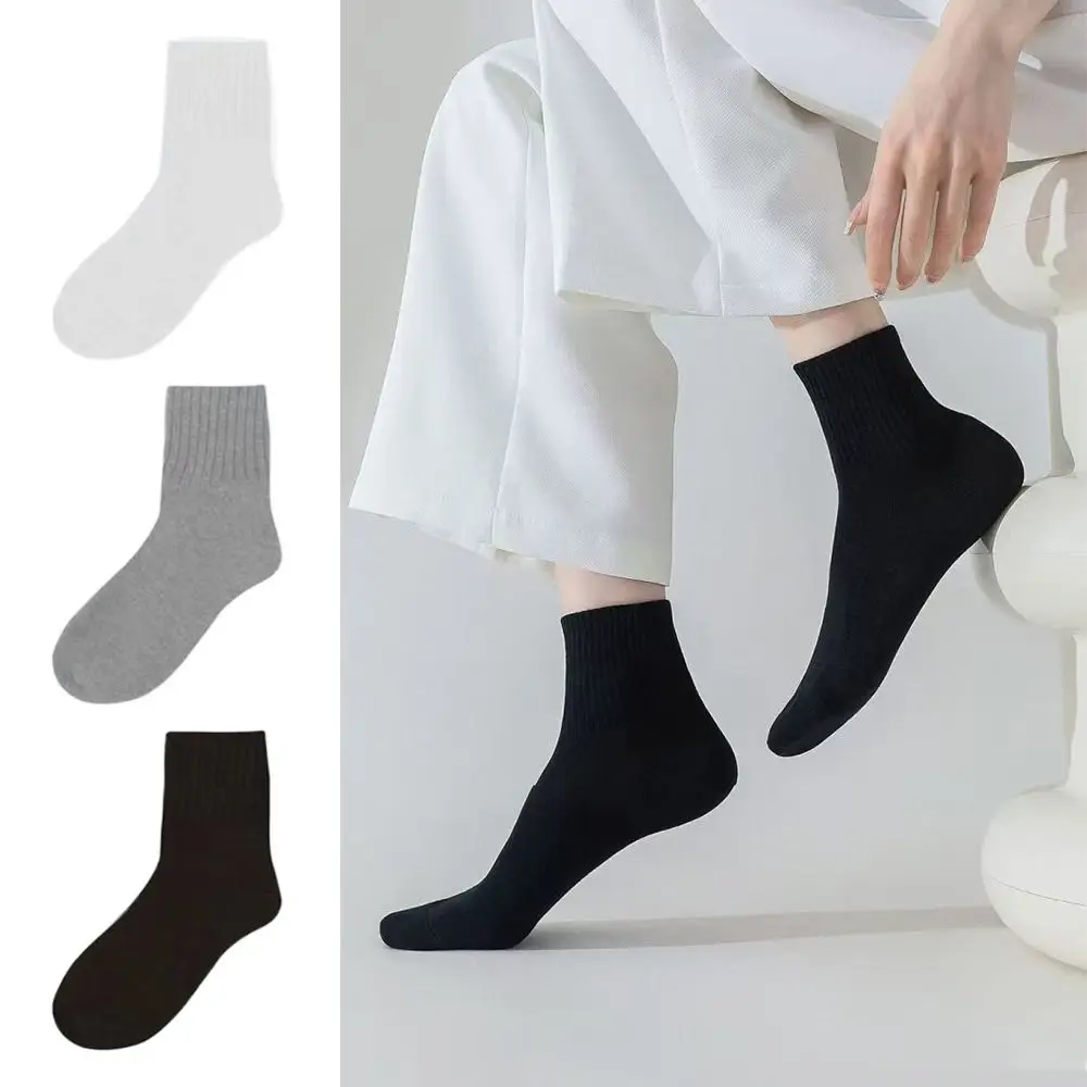 

36-43 Disposable Socks Polyester White Black Grey Disposable Stocking Soft Sweat Absorption Travel Supplies Socks on Business