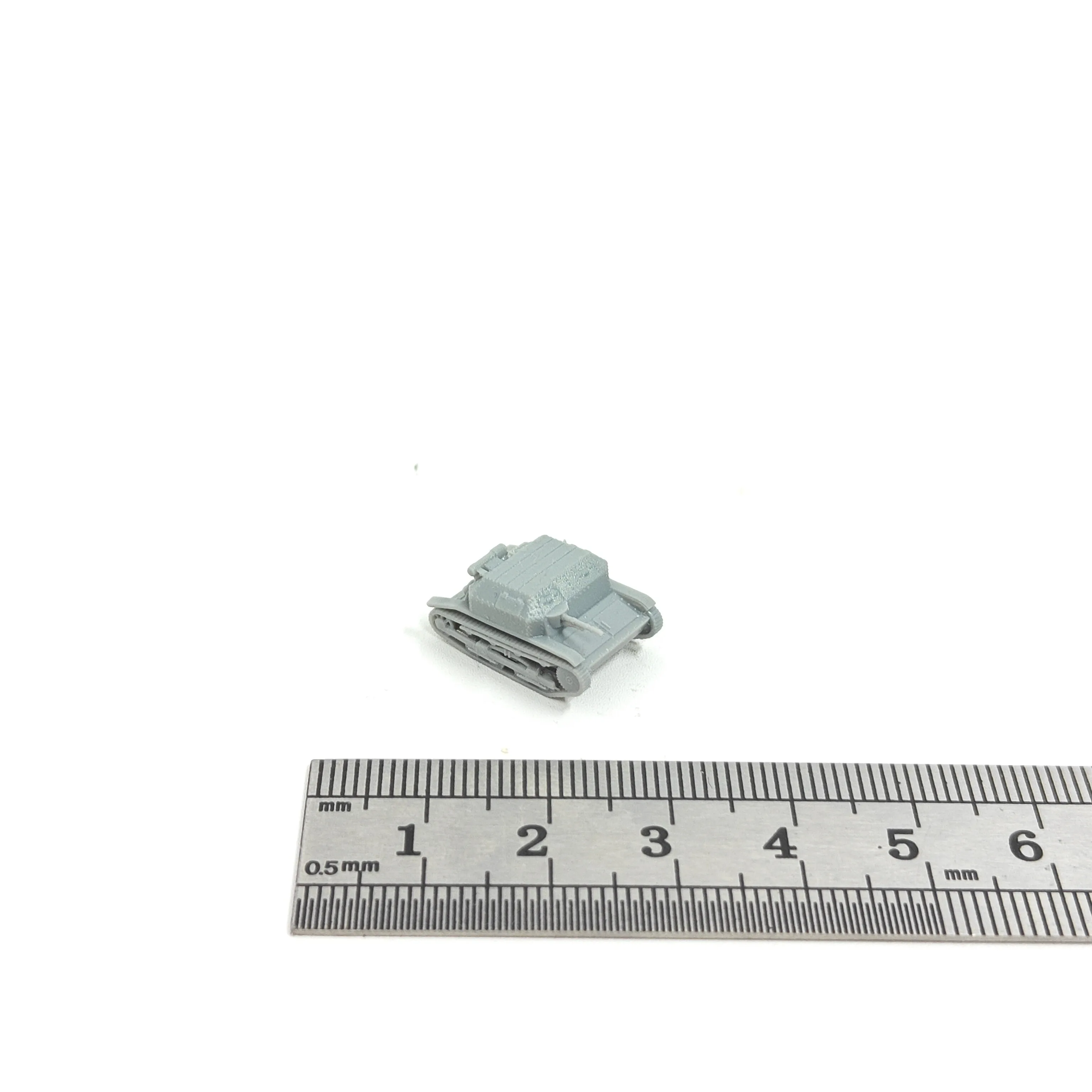 WWII Polish Army TK-3 Tankette,3D Printed,1/144 Scale Mini Tank Model,Resin,Paintable view 4