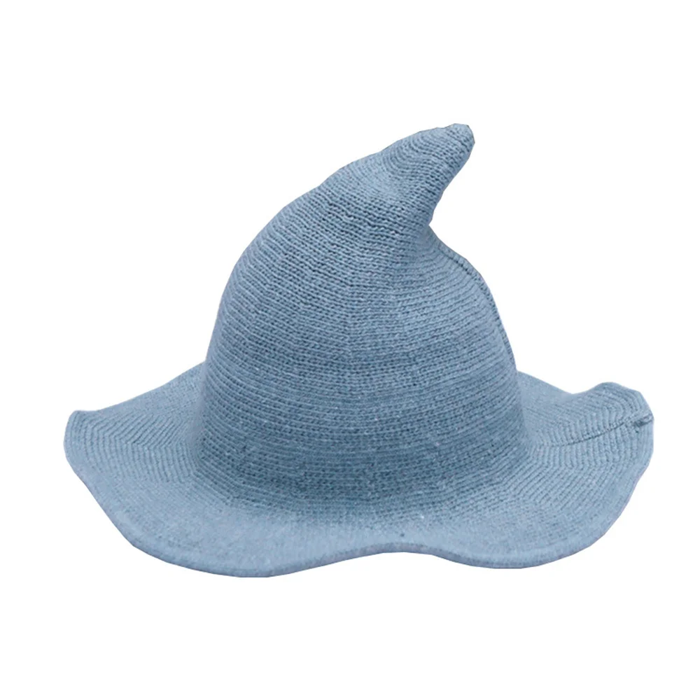 Modern Halloween Witch Hat Woolen Women Lady Made From Fashionable Sheep Wool Halloween Party Hat Festival Party Hat