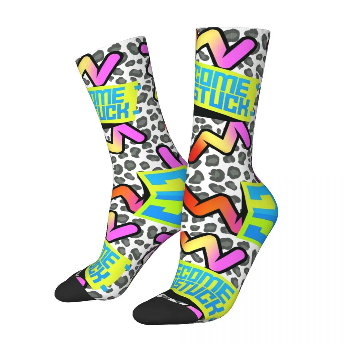 Daniel Ricciardo Become Unstuck Design Theme Dress Socks Product for Women Men Cozy Print Socks