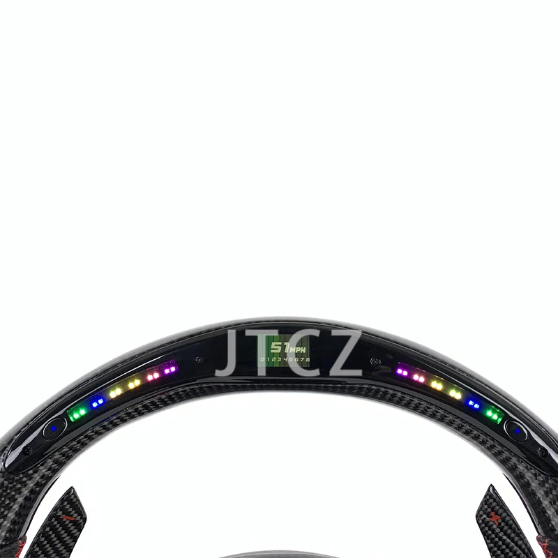 LED Display Carbon Fiber Steering Wheel for Mercedes-Benz 2014 2015 2016 2018 2017 A45 A CLA GLA C300 E-Class A-Class GLC
