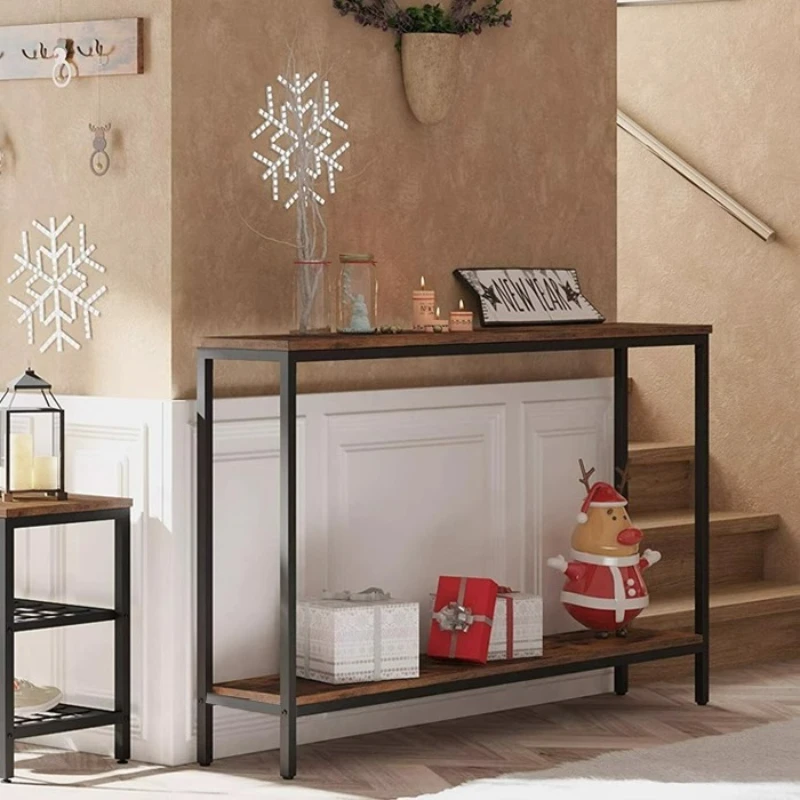 

Narrow Floor Shelf for Tight Spaces Multifunctional Wall Mounted Storage Rack Minimalist Entryway Console Table Behind Sofa