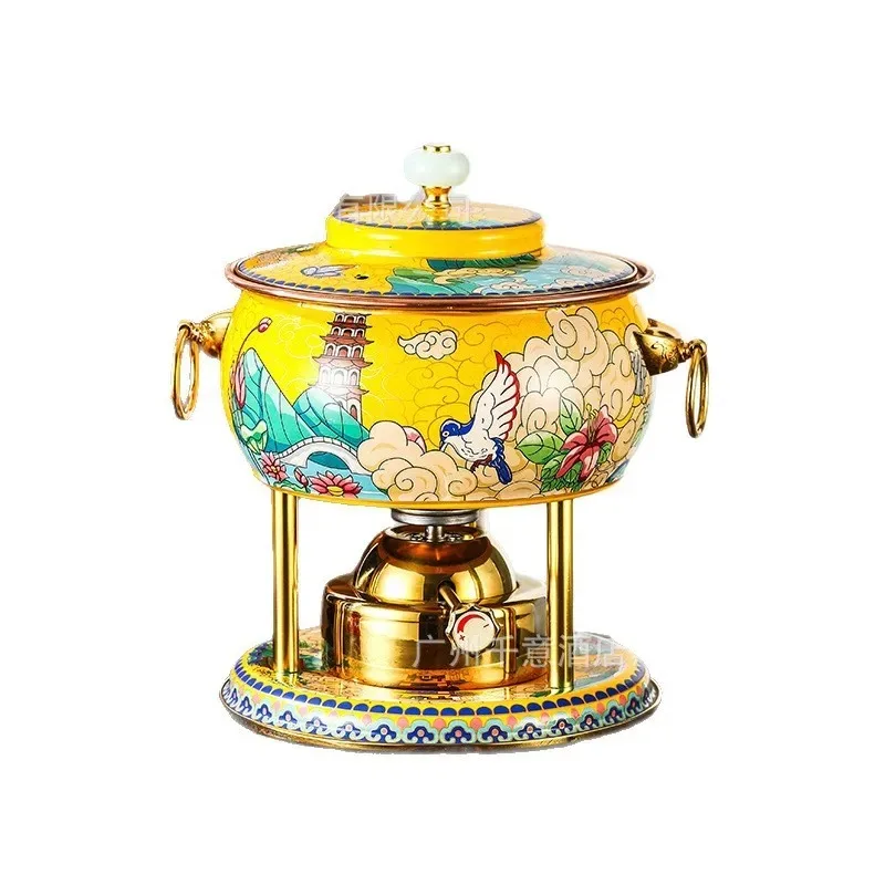 

One pot small hot household small stove high-end single inflatable small hot pot self-service
