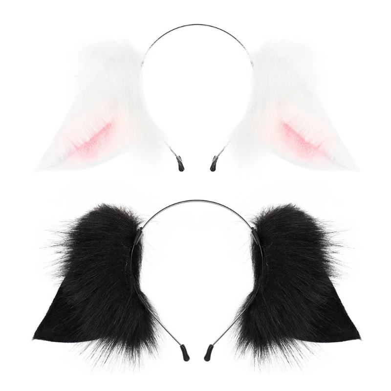 Furs Foxes Ear Headband Headwear Animal Furry Ear Hair Hoop Anime Ear Headband Dropship