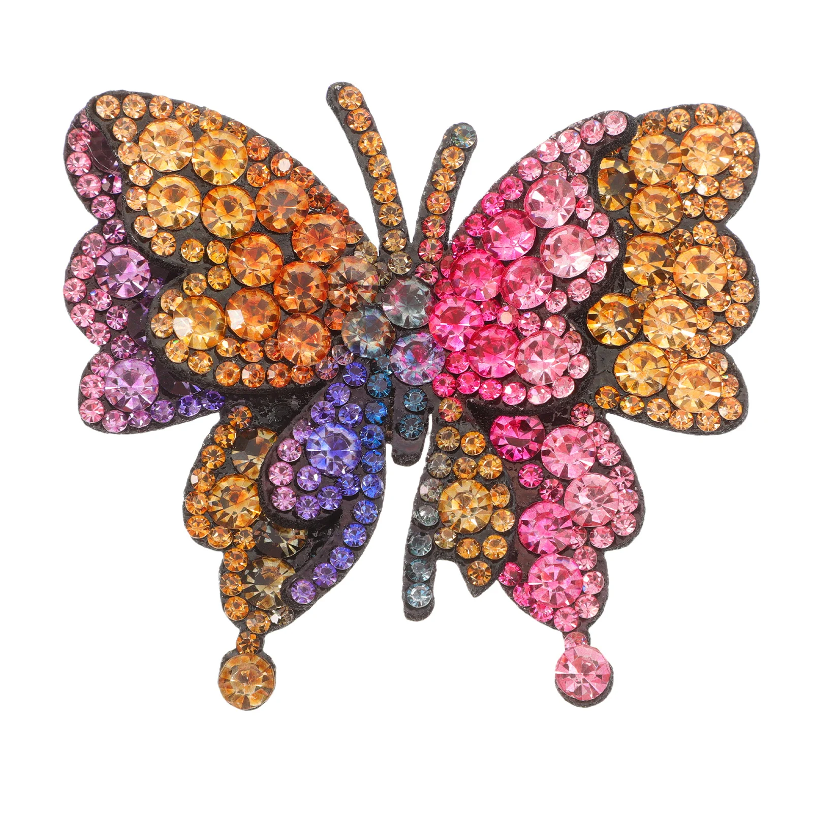 

Rhinestone Butterfly Shoe Charm Elegant Removable Shoe Buckle Bridal Jewelry Clip for High Heels Party Wedding Accessory