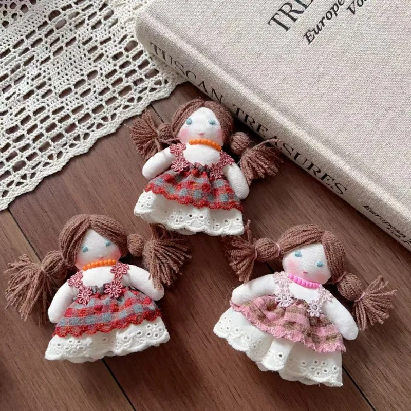 Handmade Boho Doll Brooch Hair Accessory DIY Craft for Kids Shoes Socks Bag Hat Keychain Clothing Decoration High Quality