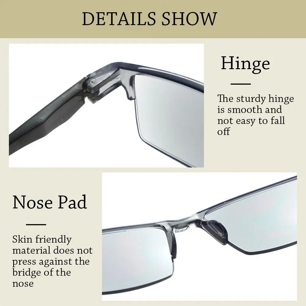 Autofocus Power Anti-Blue Light Reading Glasses Anti Blue Ray Near Far Hyperopia Glasses PC Ultralight