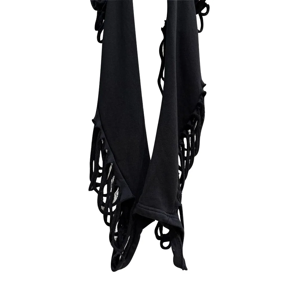 High Street Dark RO Pant Men's Hollow Out Distressed Ripped Jeans Retro Trend Casual Loose Versatile Fashion Casual Pants