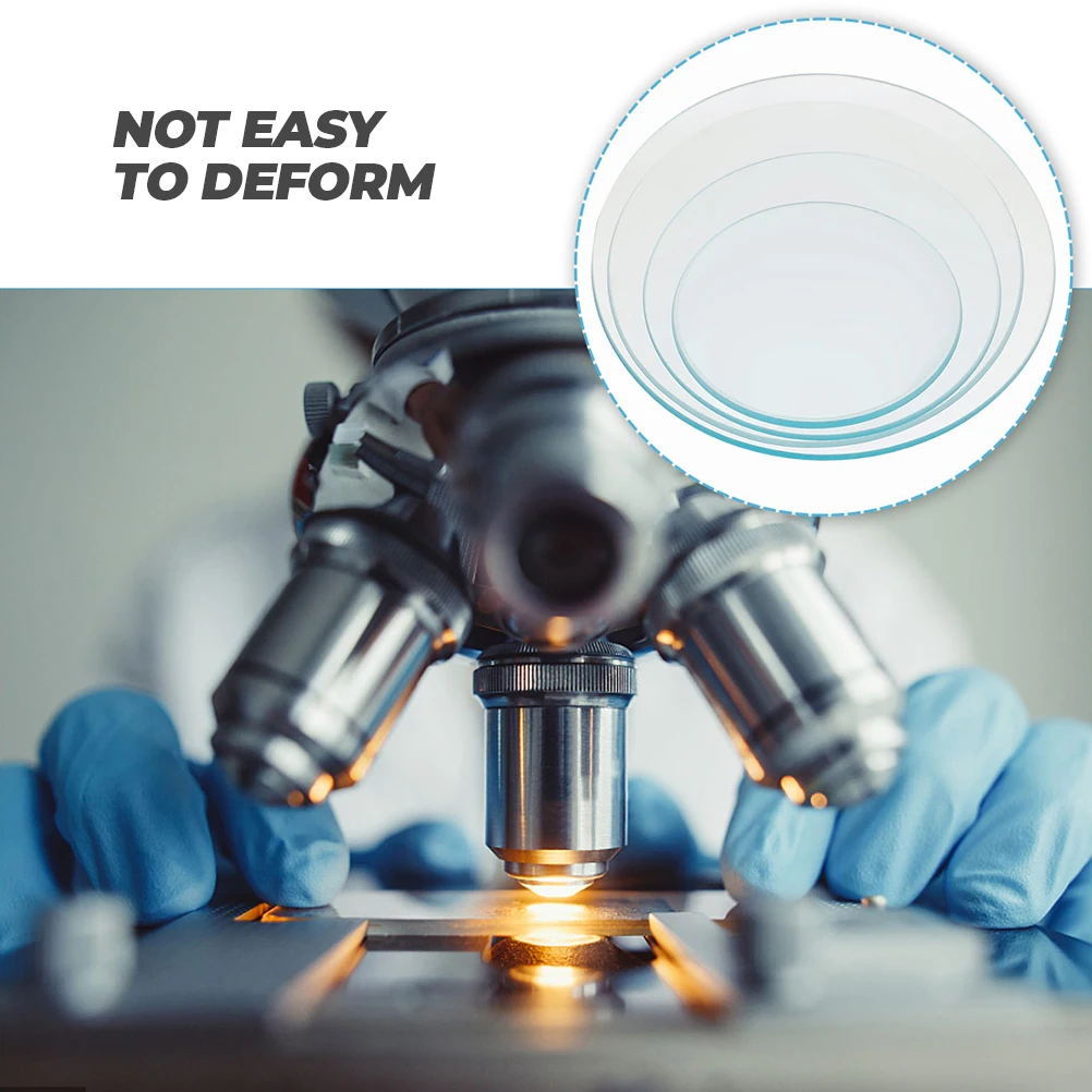 Verre de montre rond de laboratoire, 8 pièces, Durable, multifonctionnel, pour laboratoire scolaire, fourniture d'expérimentation chimique, verre de montre rond