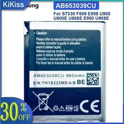 Battery, AB653039CE, AB653039CU, For Samsung S7330, F609, E958, U900, U800E, U808E, E950, U908E, 880Mah, Track Code