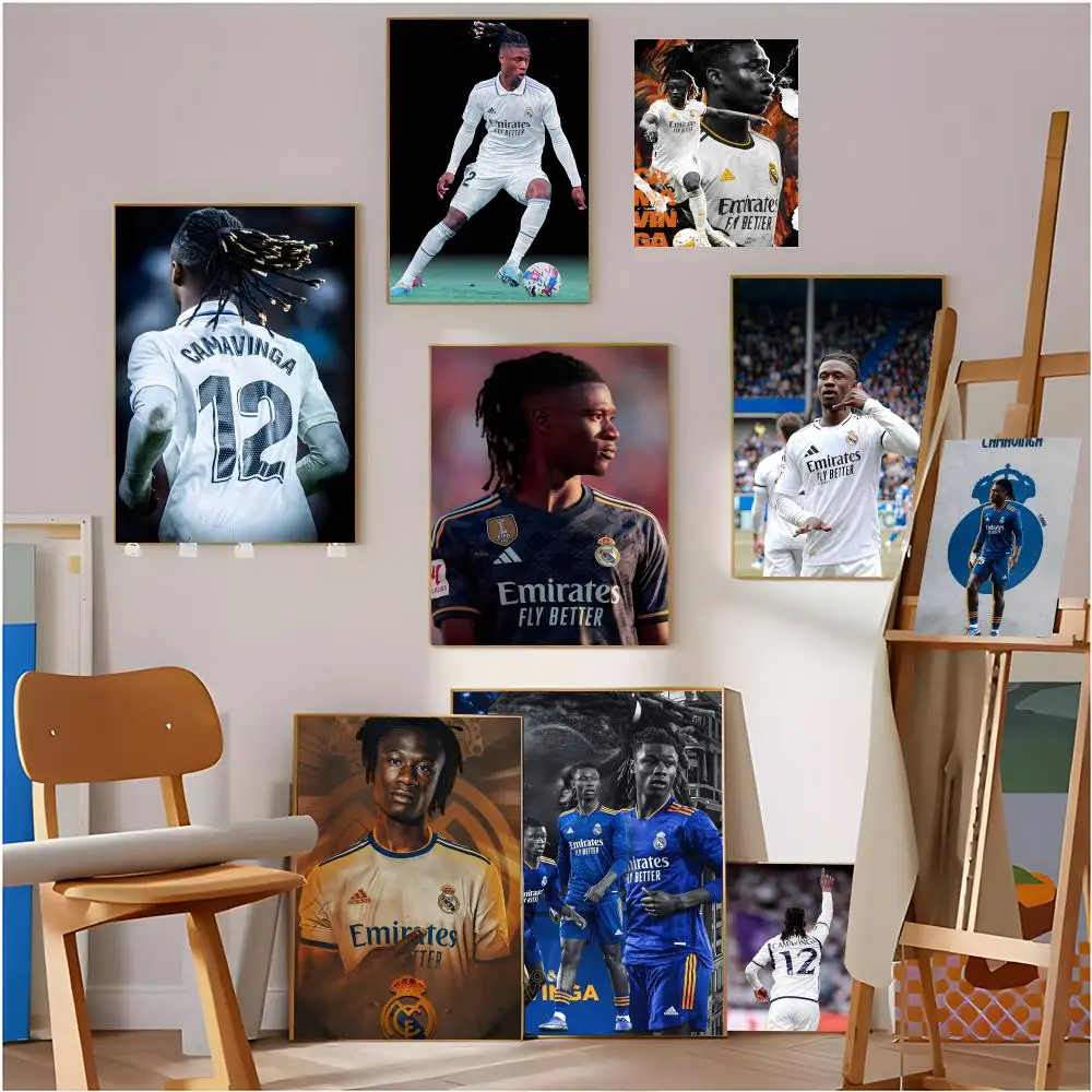E-Eduardo Camavinga Poster Modern art bathroom wall poster waterproof frameless decorative gift