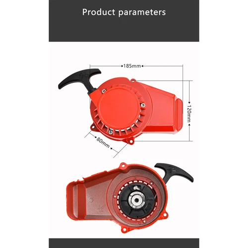 Imagen 2 del producto Arrancador de arranque de aluminio grueso para Minimoto de Gas de 47cc y 49cc, Mini moto de cross Crosser Quad ATV motocicleta