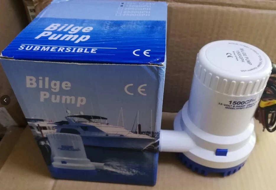 Automatic Submersible Boat Bilge Water Pump 12V/24V – High Flow Marine Drainage Pump with Float Switch for Yacht & Fishing Boat view 3