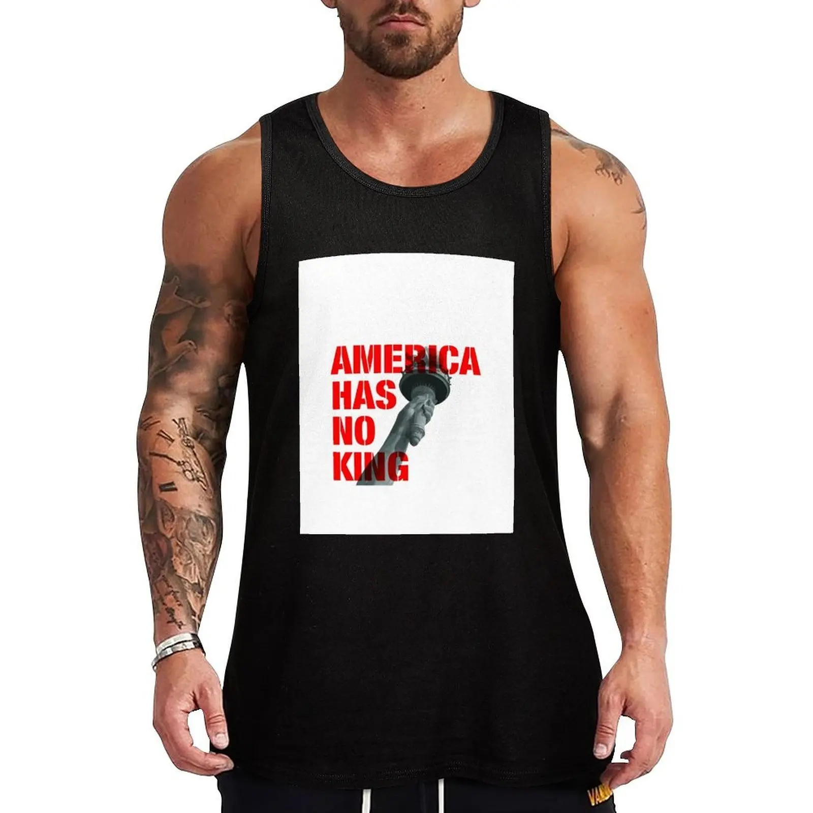 America Has No King ? Tank Top Jogging Tank Top Quick Dry Breathable Sleeveless Shirt