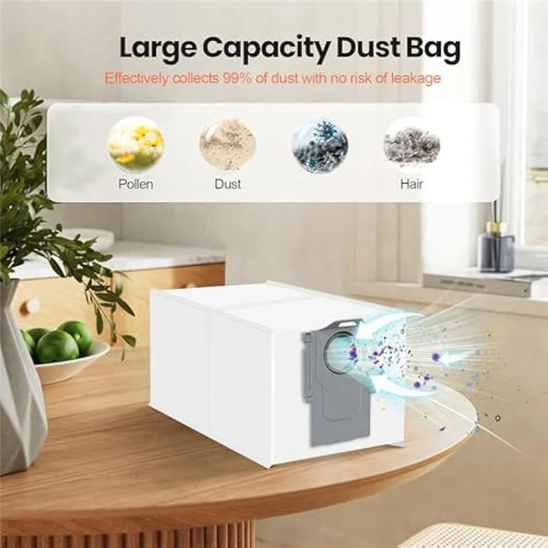 24 sacos de pó para Roborock Q Revo/Qrevo S/Qrevo Pro/Qrevo Plus/Qrevo Master/Qrevo Curv/S8 Maxv Ultra/Saros 10/Saros 10R