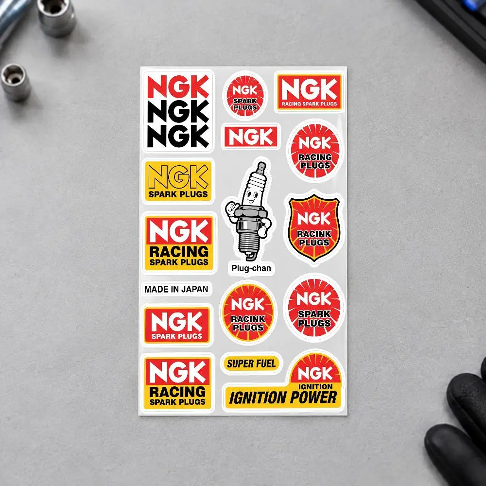 N-NGK Motorcycle Decal Sticker Kit Reflective Graphics For Helmet Tank Fairing Body Custom Bike