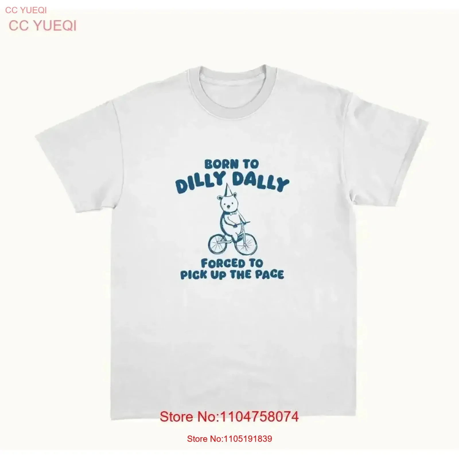 

Born To Dilly Dally T Shirt vintage Washed Top For Everyday Wear Versatile designer clothes Soft Breathable Stretched vintage