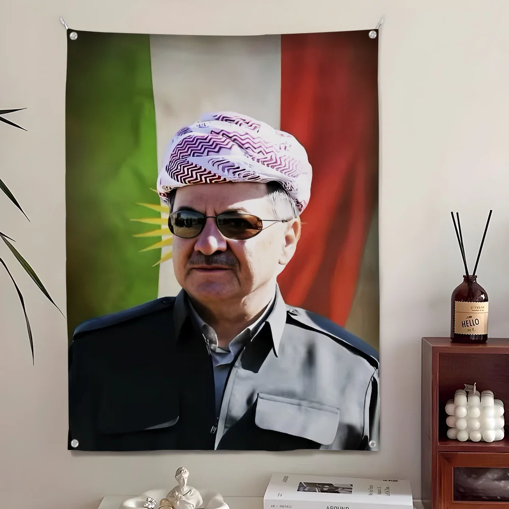 راية فنية بنمط كردستان M-MuhammadS شفافة عالية الدقة للمنزل والحديقة في الهواء الطلق من الألياف الدقيقة المطبوعة