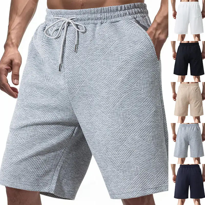 

Loose Men's Summer Shorts Five-Quarter Length Casual Streetwear Hip Hop Loose Fit Micro Stretch Cross-Border Fashion