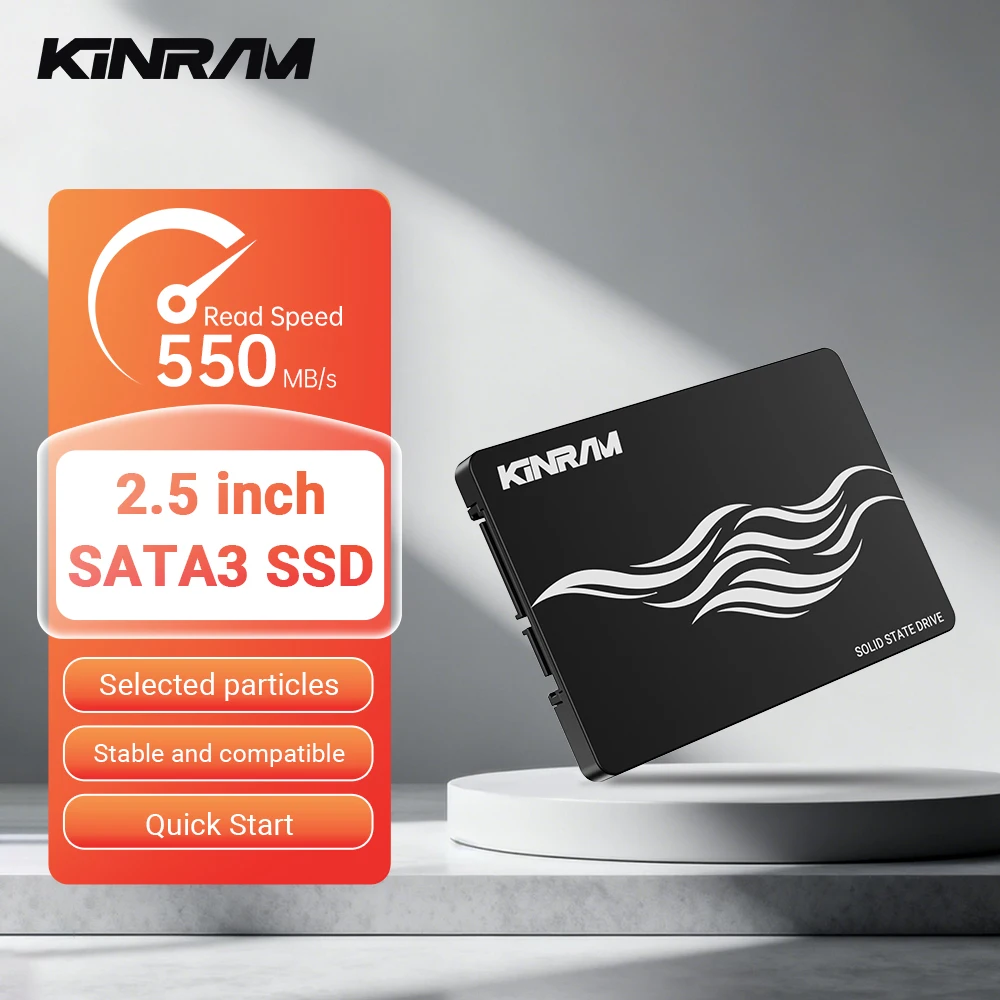 

KinRam 2.5 SATA 3 SSD 128GB 120GB 256GB Hard Disk 240GB Internal SATA3 2.5 HDD 512GB 1TB Solid State Drive For Laptop PC Desktop
