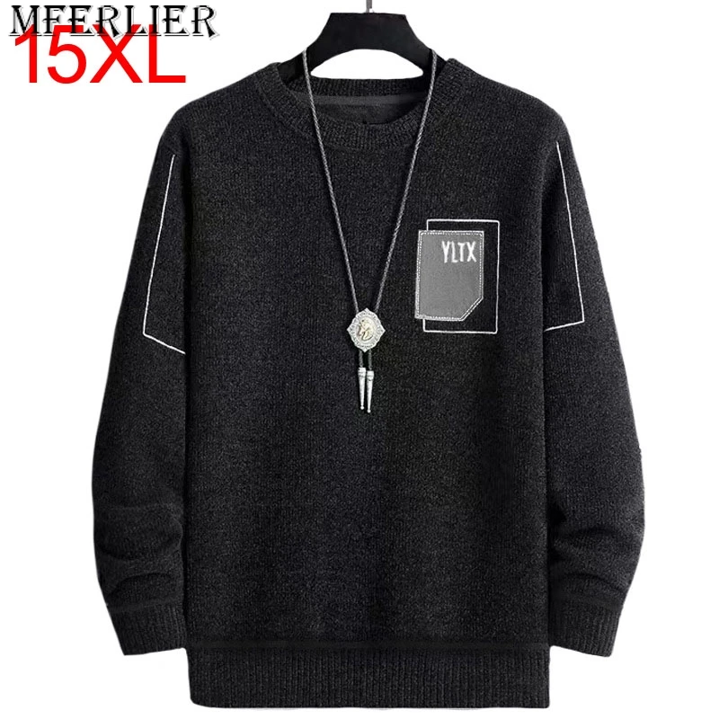

Big size Winter jumper long-sleeved plus size knitting fashion round neck Plus size pullover people oversized sweater