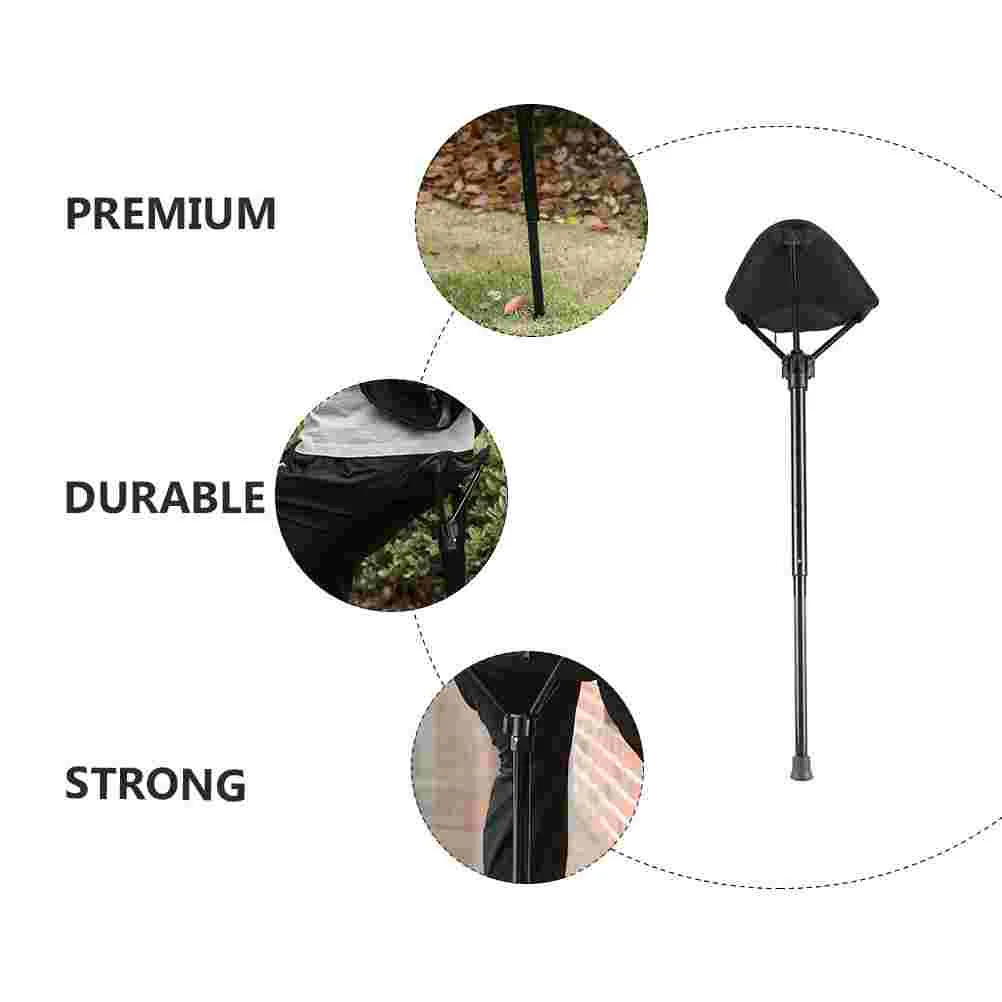 Outdoor Folding StoolFolding Chair Travel Portable Collapsible Stool Hiking Aluminum Tube Aviation Lightweight Stick Seat