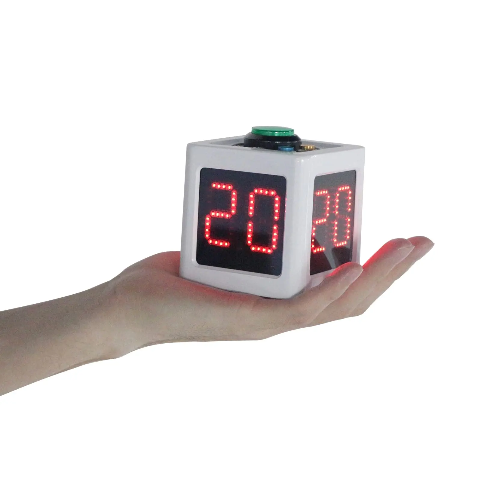 

4 Side Screen 2 Digit Display Cube Poker Timer Countdown Stopwatch Preset Timer for Poker Chess Mahjong Board Games