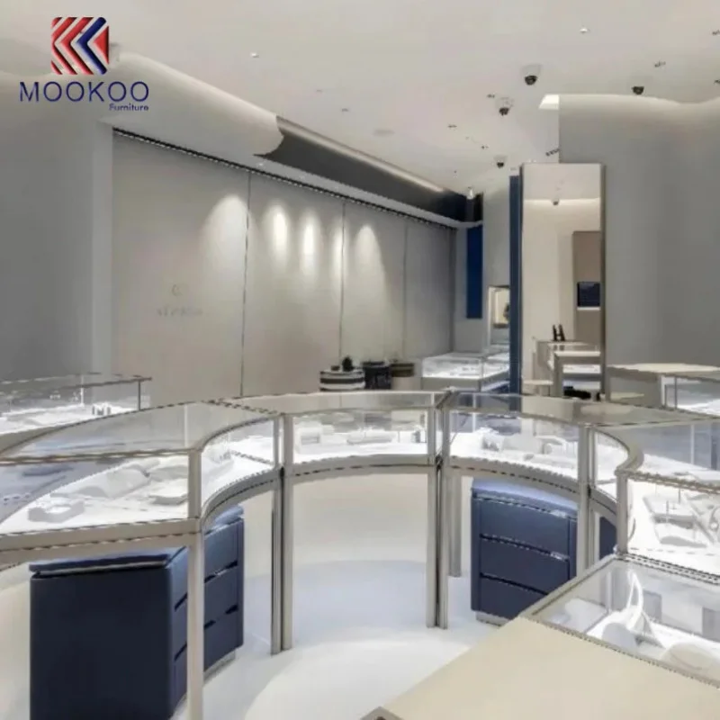 custom.Luxury Counter Table and Business Chair Display Furniture Jewellery Shop