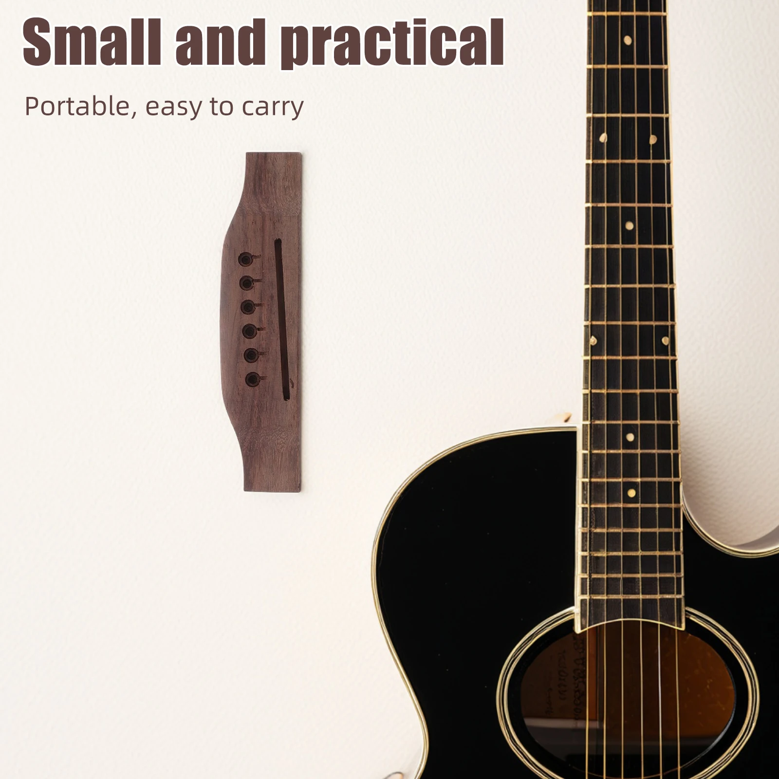 

Guitar Bridge Lowering Acoustic Folk Part for Classical Replacement Parts Wood Supplies