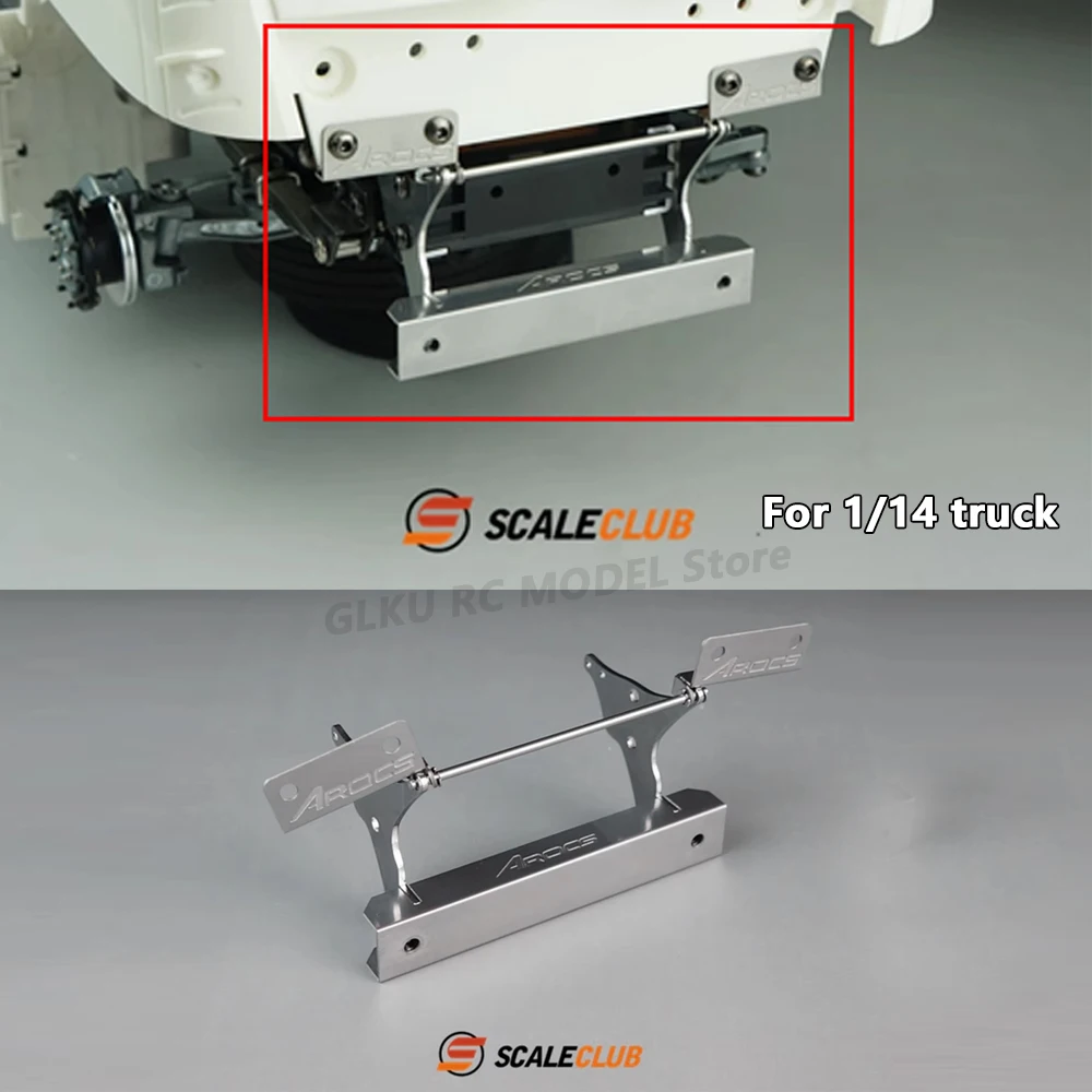 SCALECLUB 1/14 Front Bracket Cab Flip Hinge Metal Upgrade Parts for Tamiya LESU RC Truck Model R470 R620 770S TGX FH16 Actros