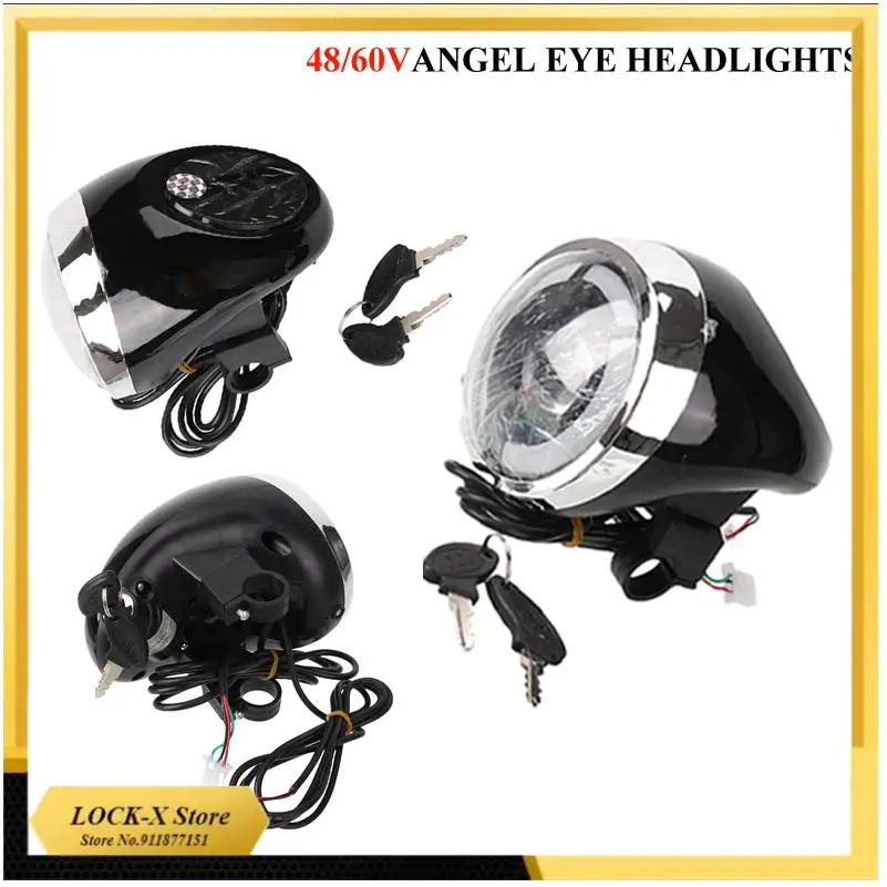 Angel Eyes Scheinwerfer 48/60V Beleuchtung Scheinwerfer Fernlicht LCD-Bildschirm für Citycoco Elektroroller