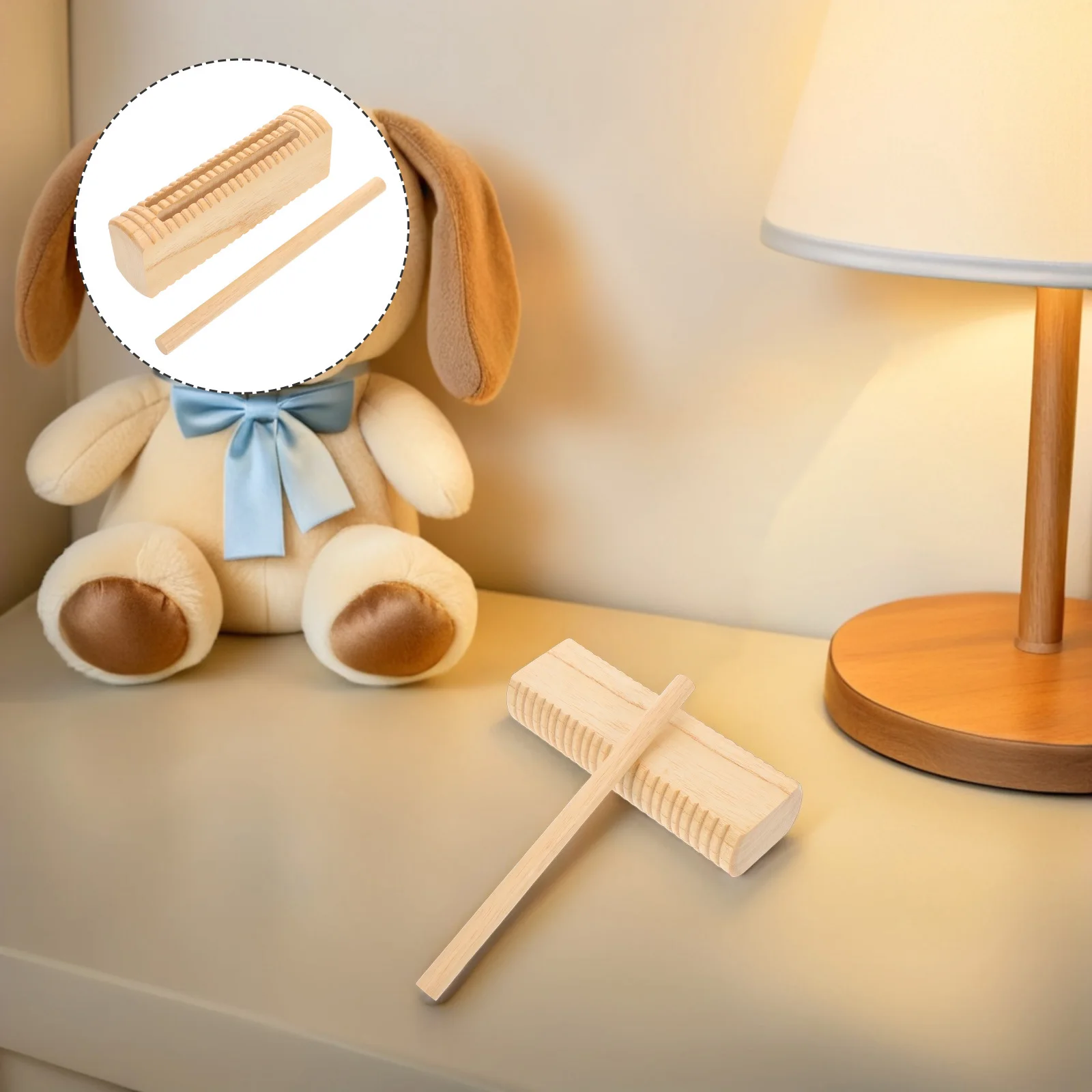 

1Set Wood Rhythm Block Percussion Instrument for Kids Music Practice Early Education Handcrafted Hardwood Musical Block